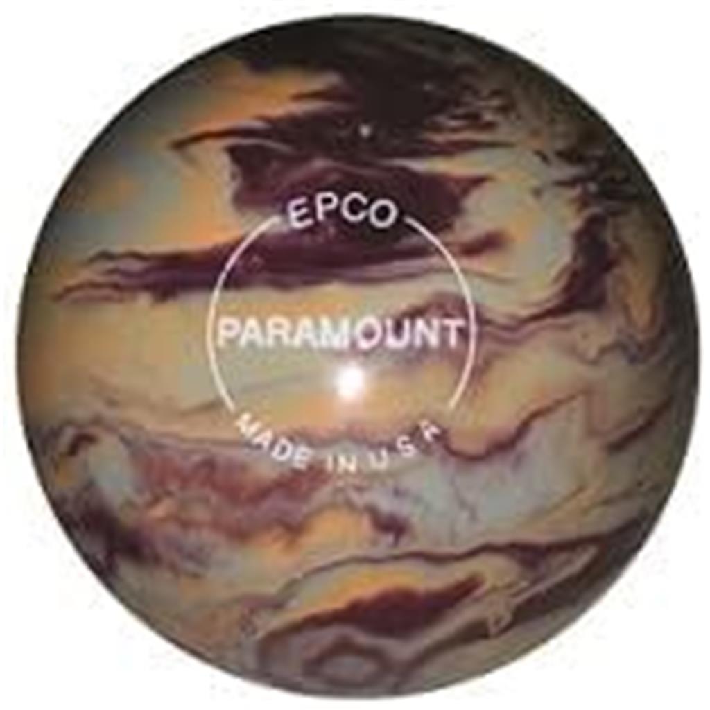 EPCO Candlepin Bowling Ball- Burgundy, Peach & Grey (4 1/2 inch- 2lbs. 5oz.) 1 Ball