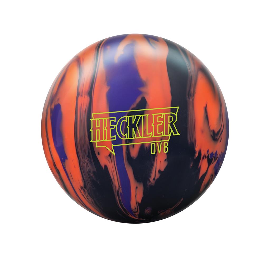 DV8 PRE-DRILLED Heckler Bowling Ball - Black/Critine/Purple 