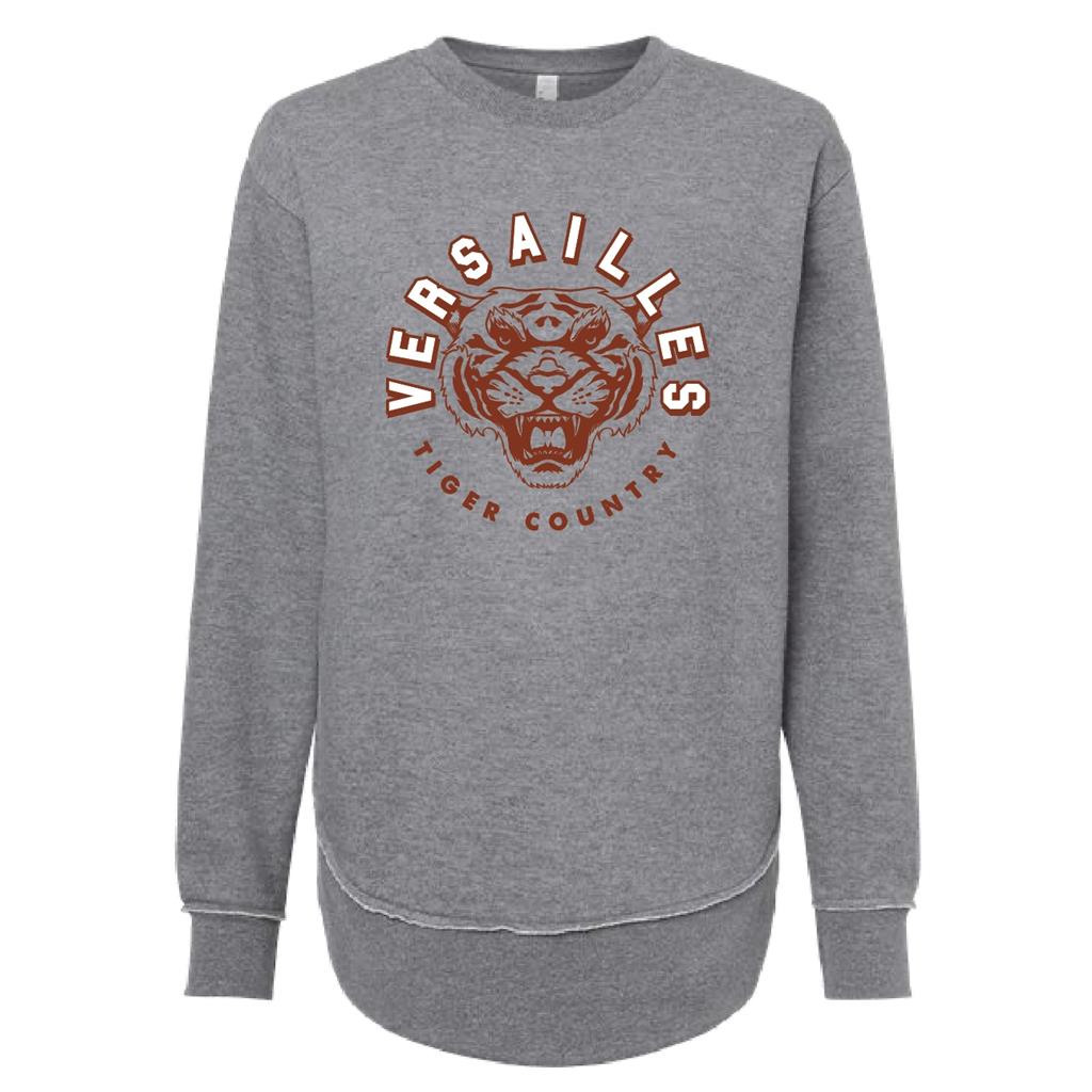 Versailles Tiger Country Ladies Crewneck - Gray