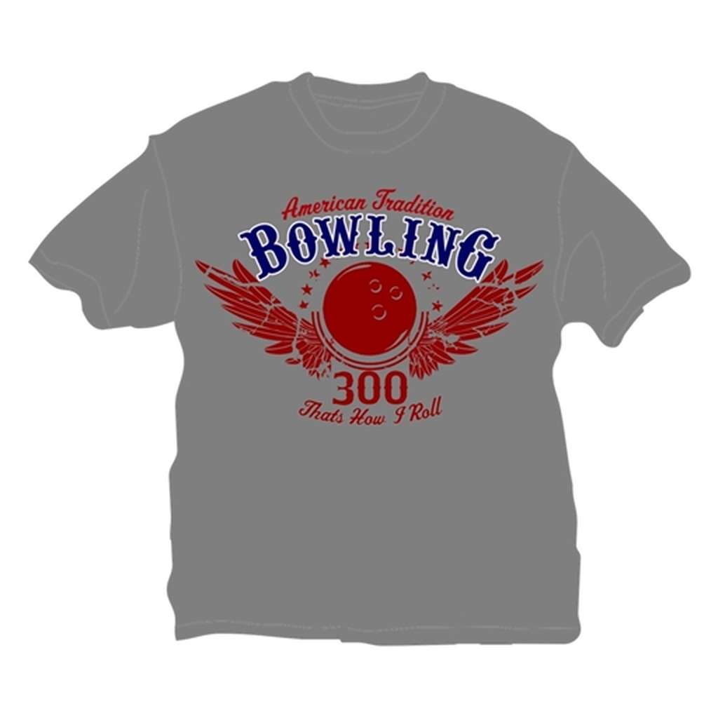 That's How I Roll Bowling T-Shirt- Gray